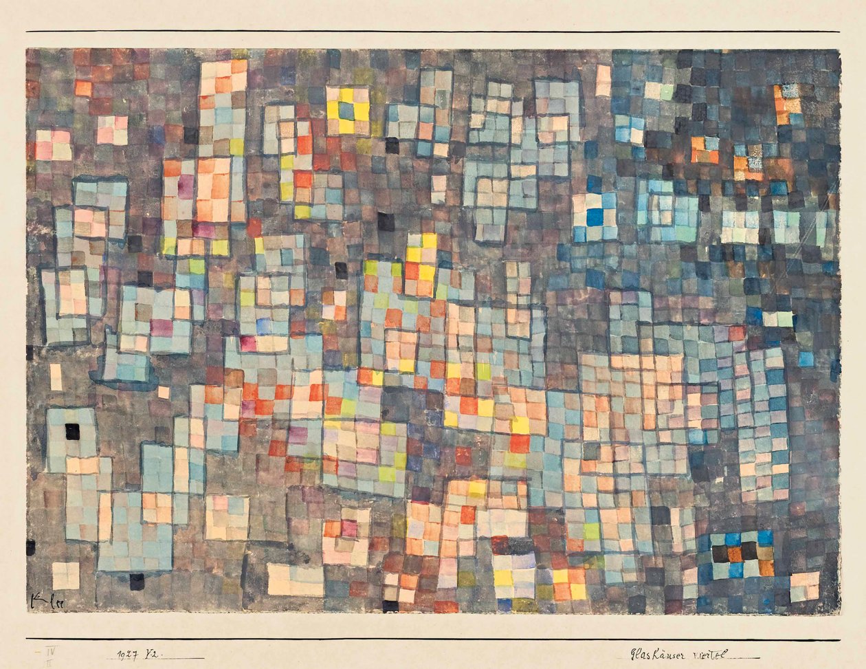 Skleníková čtvrť, 1927. od Paul Klee