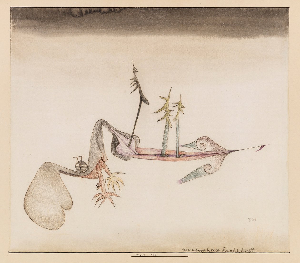 Země okouzlená krajina, 1924. od Paul Klee