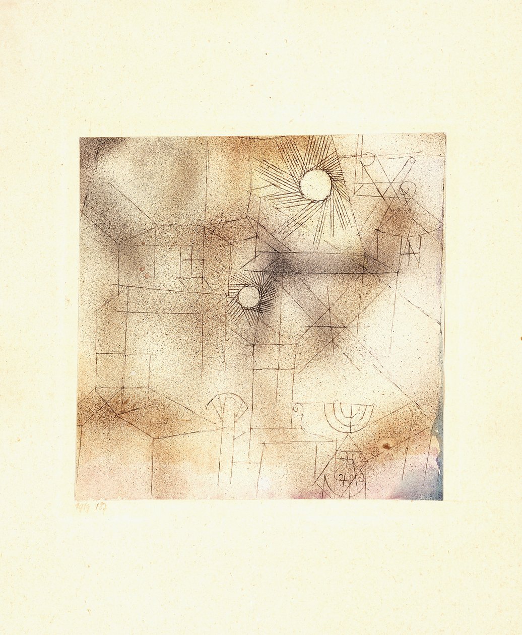 Dům na slunci od Paul Klee
