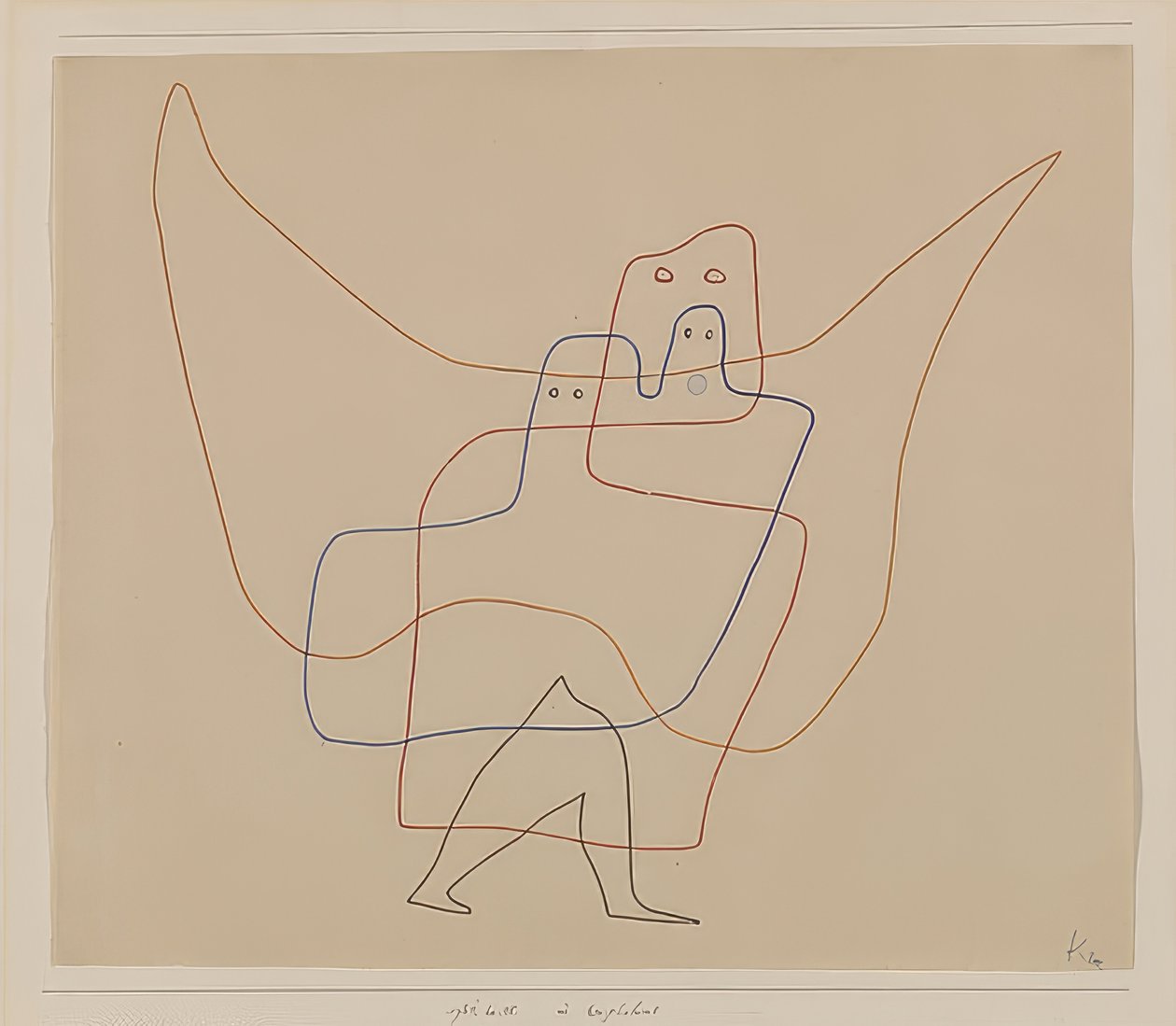V Engelshutu. 1931 od Paul Klee