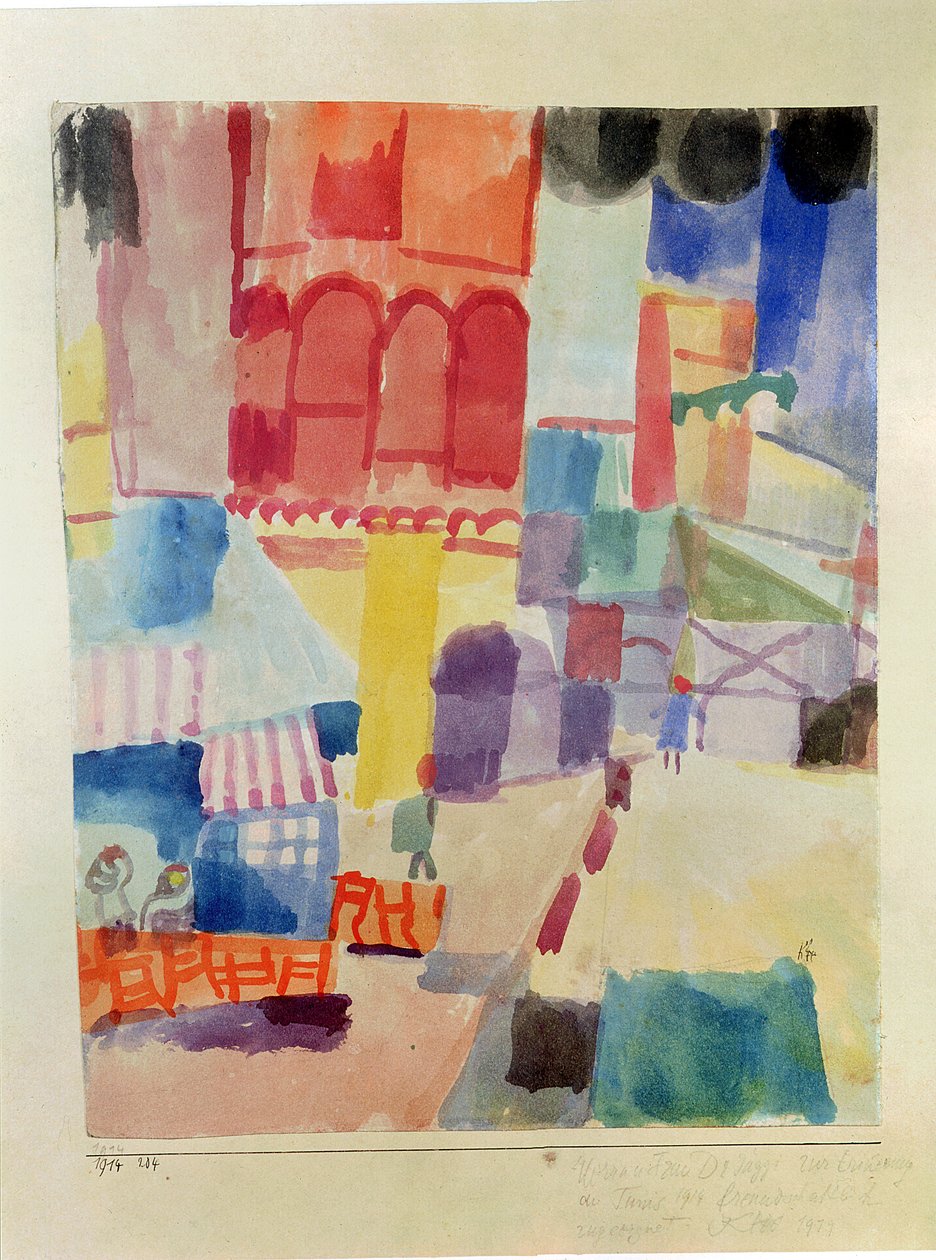 Před mešitou v Tunisu od Paul Klee