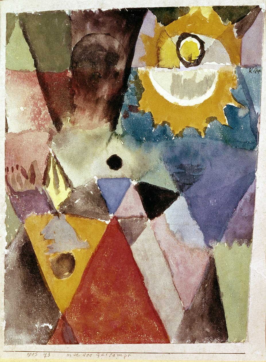 Před plynovou lampou - Akvarel od Paul Klee