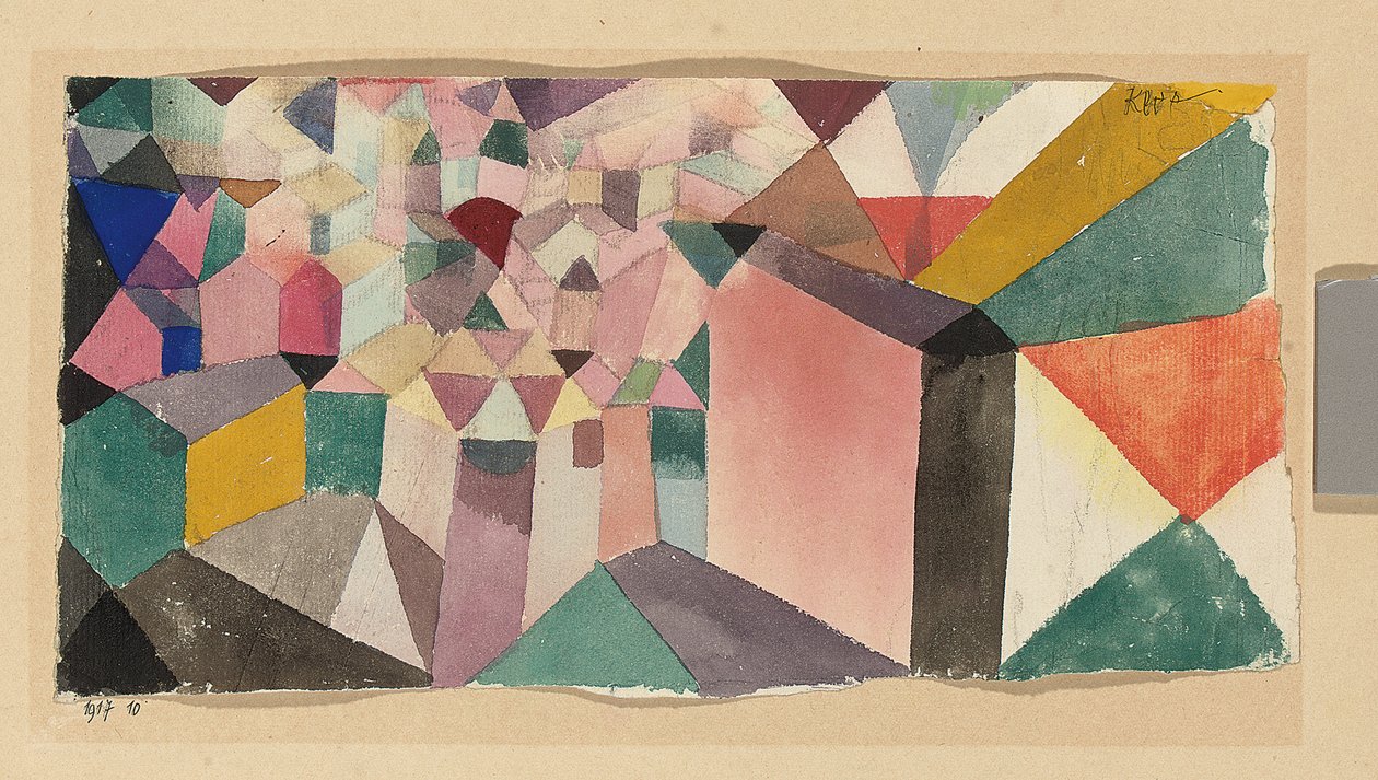 Pohled do města; vhled do města od Paul Klee