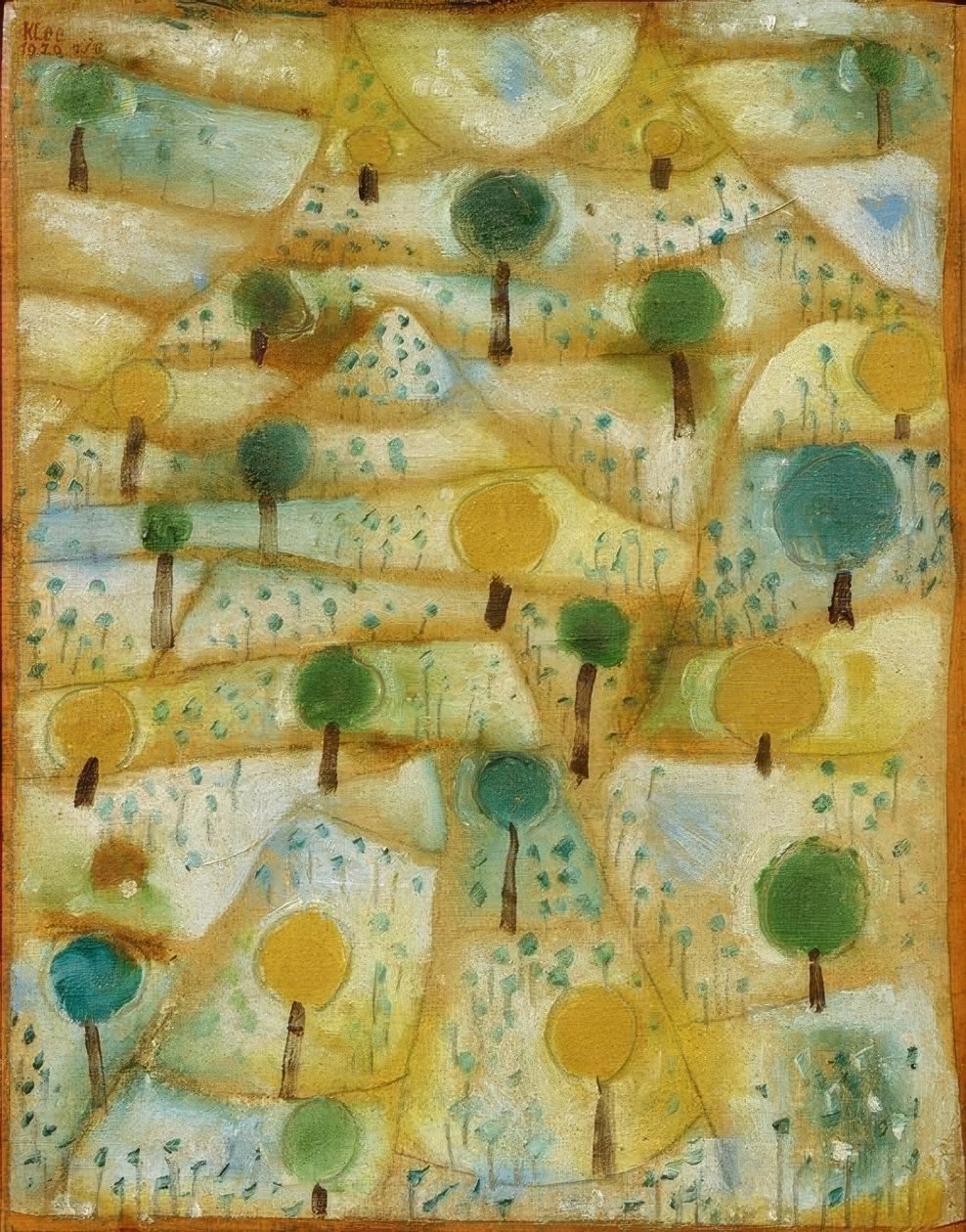 Malá rytmická krajina od Paul Klee