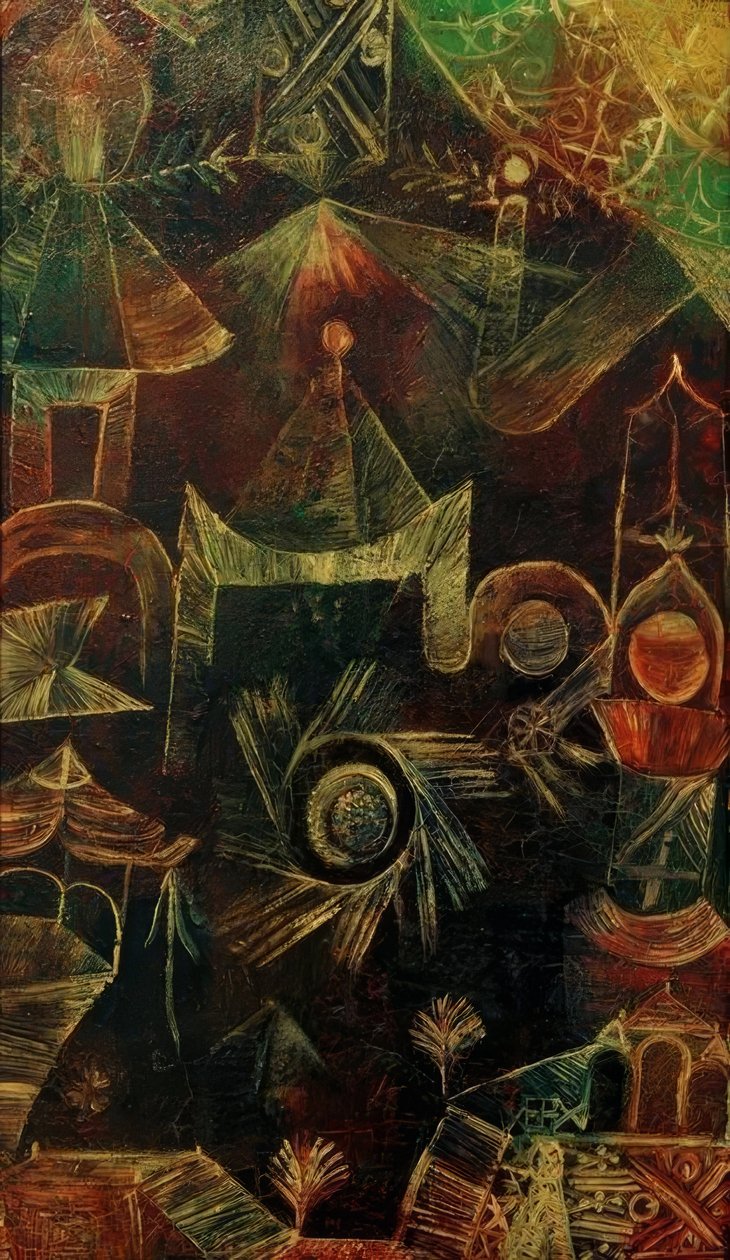 Kosmická architektura od Paul Klee