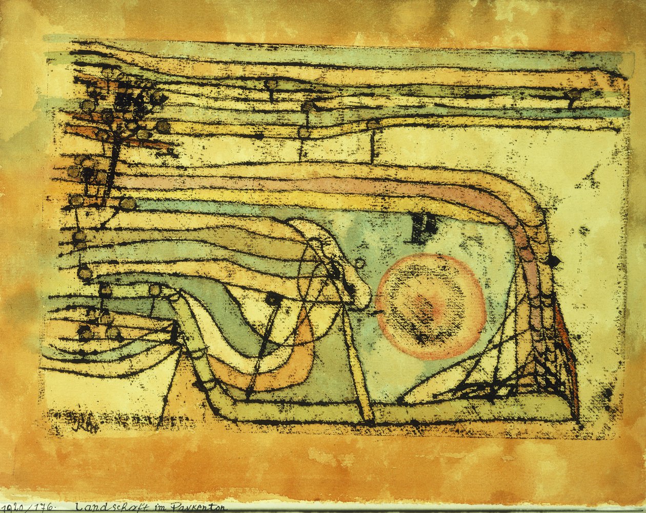 Krajina v Pankentonu od Paul Klee
