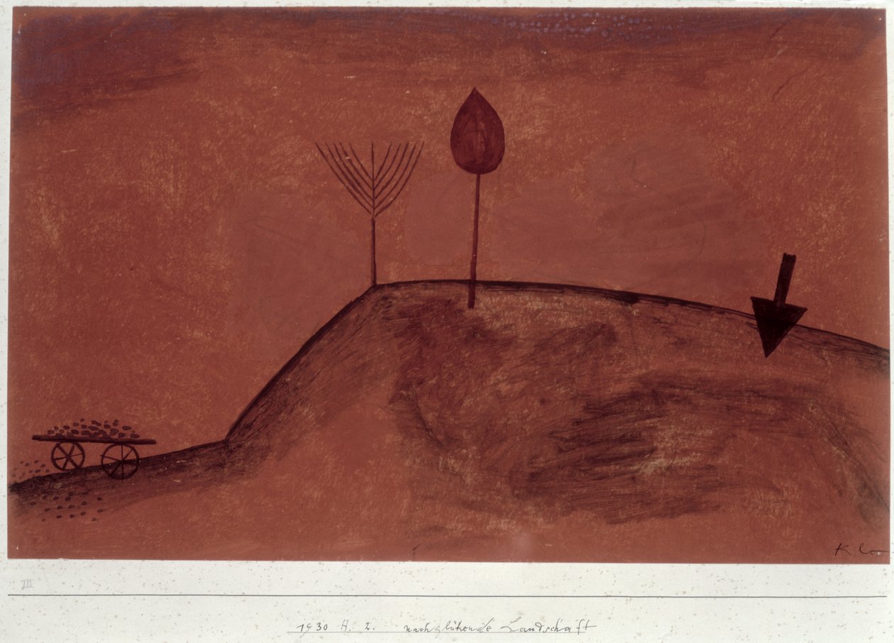 Krajina v dosvitu od Paul Klee