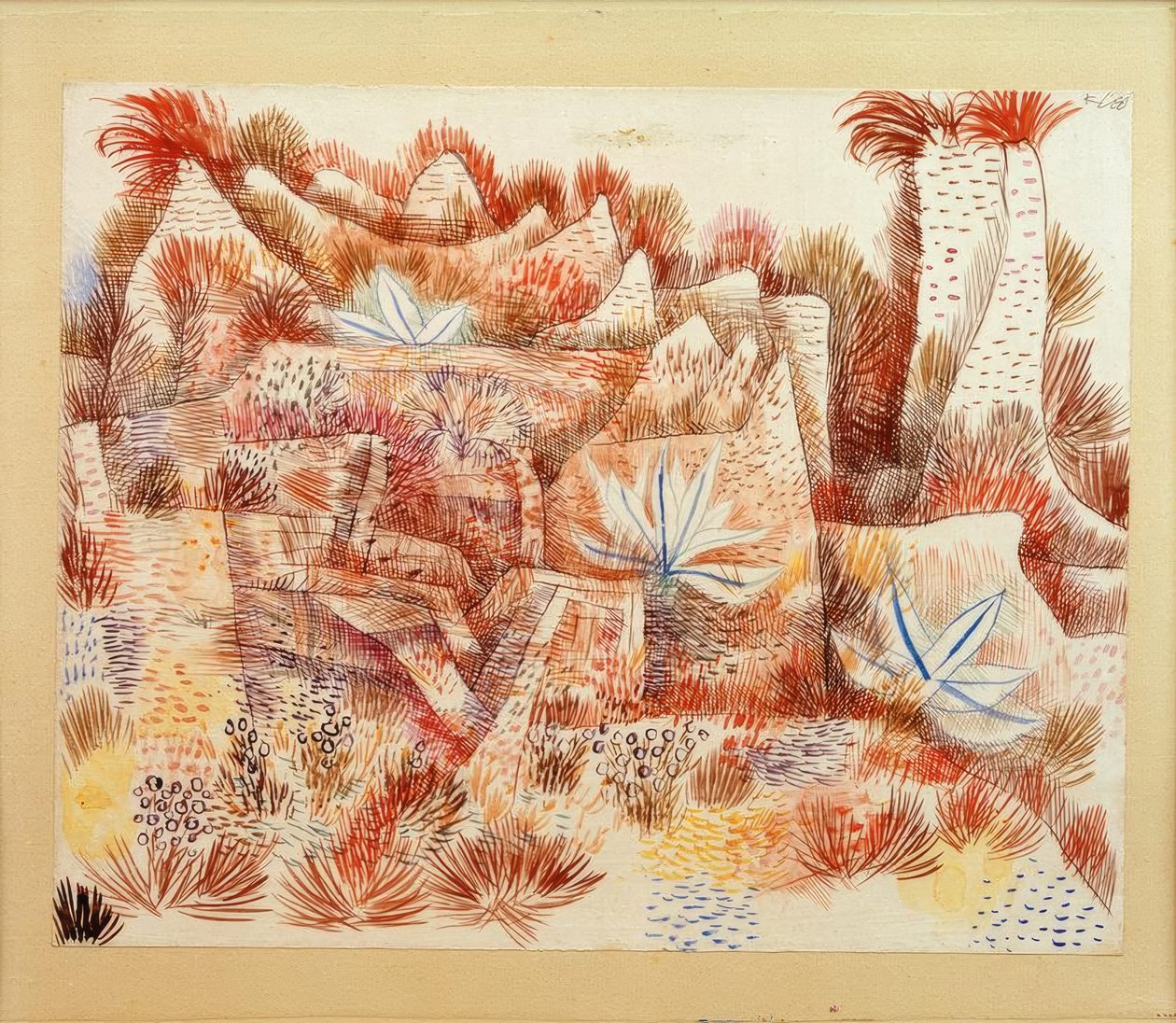 Krajina s agávemi od Paul Klee