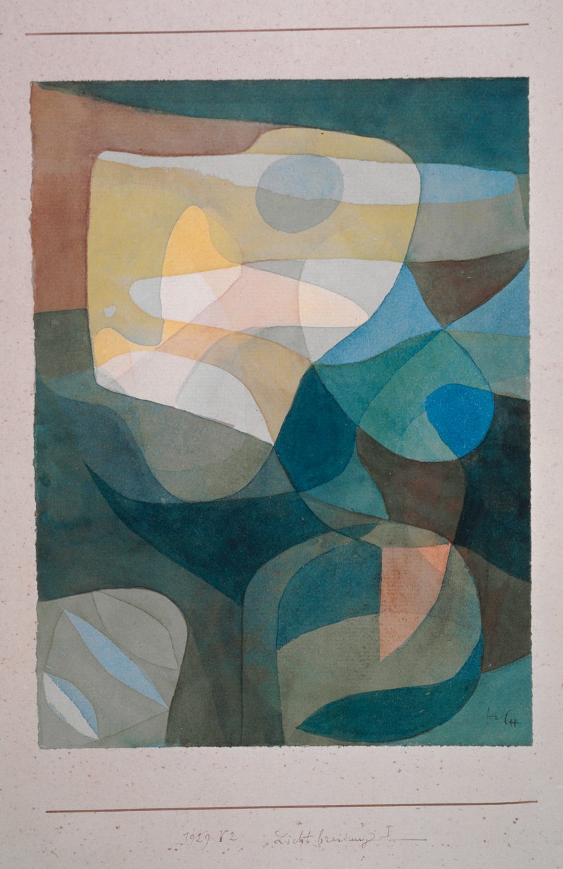 Light Broadering I, 1929. od Paul Klee