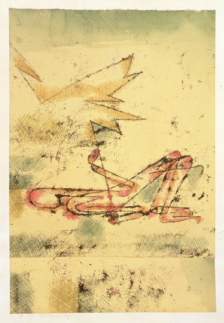 Úder blesku od Paul Klee