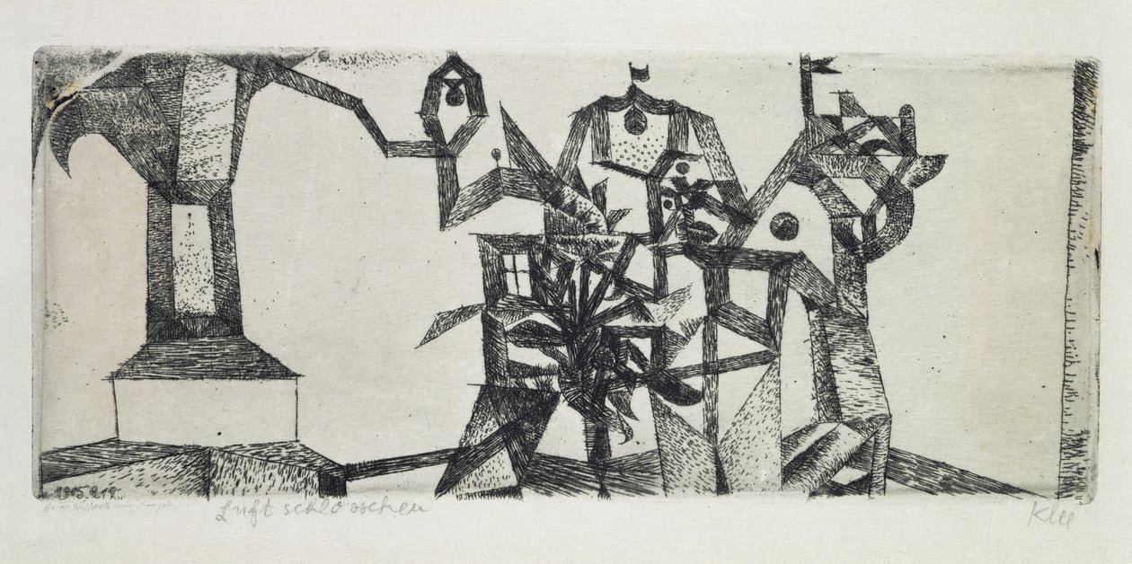 Malý hrad ve vzduchu od Paul Klee