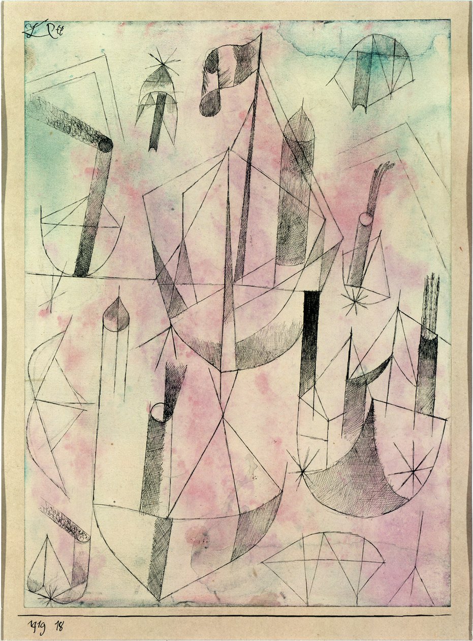 Fantazie o malém parníku od Paul Klee