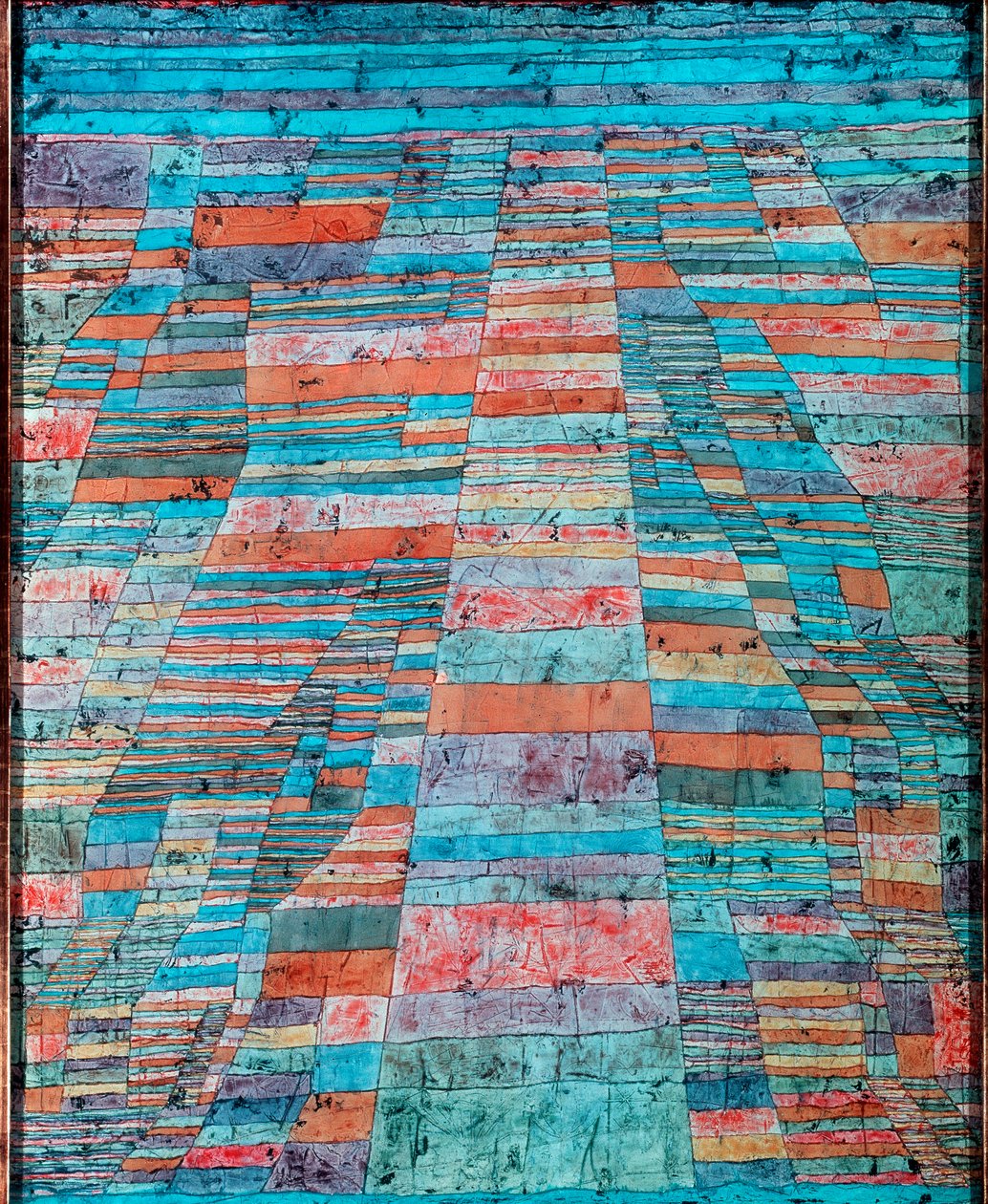 Hlavní silnice a vedlejší cesty Malba Paula Klee (1879-1940) 1929 Sun. 83x67 cm Kolín nad Rýnem, Muzeum Ludwig od Paul Klee