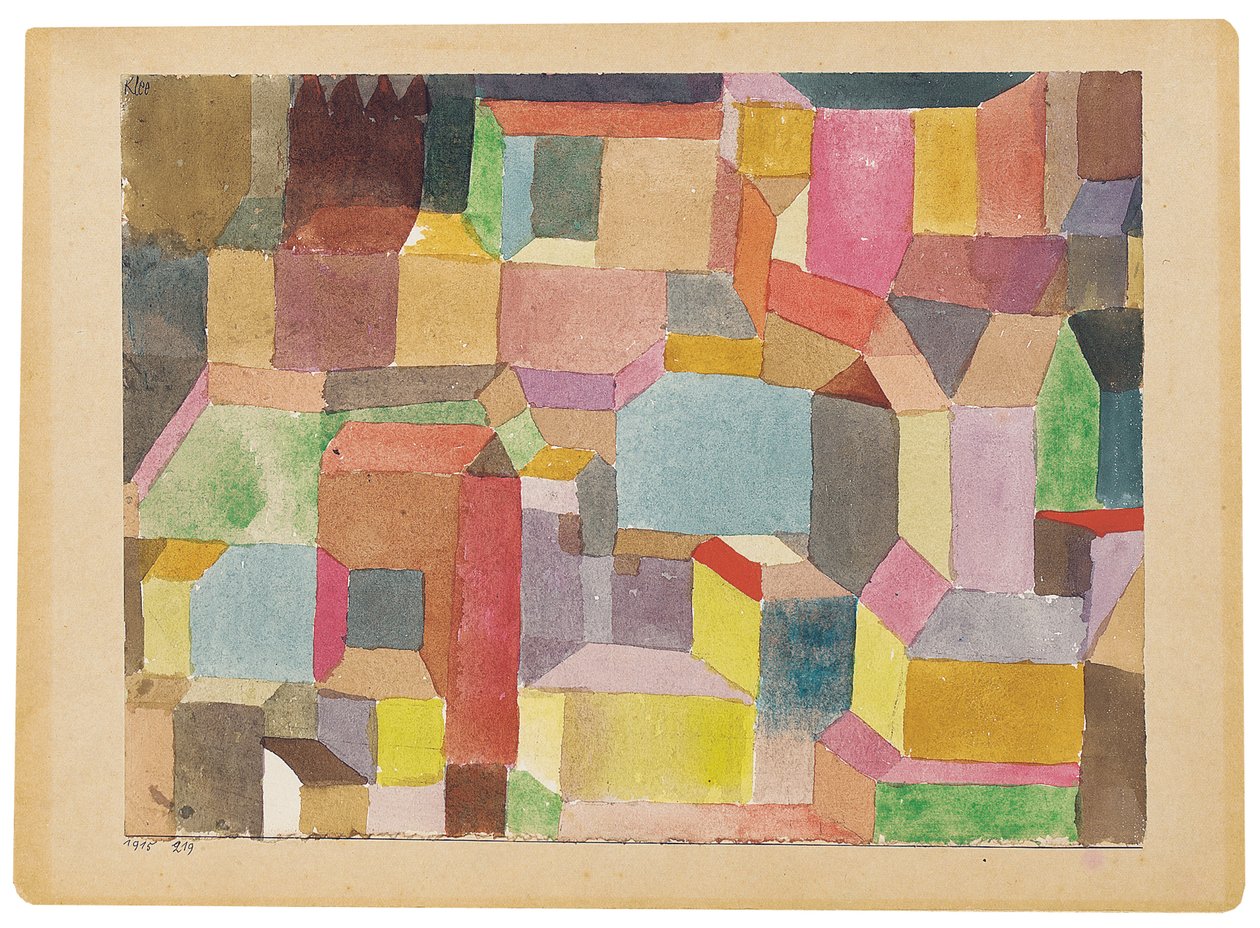 Středověké město od Paul Klee