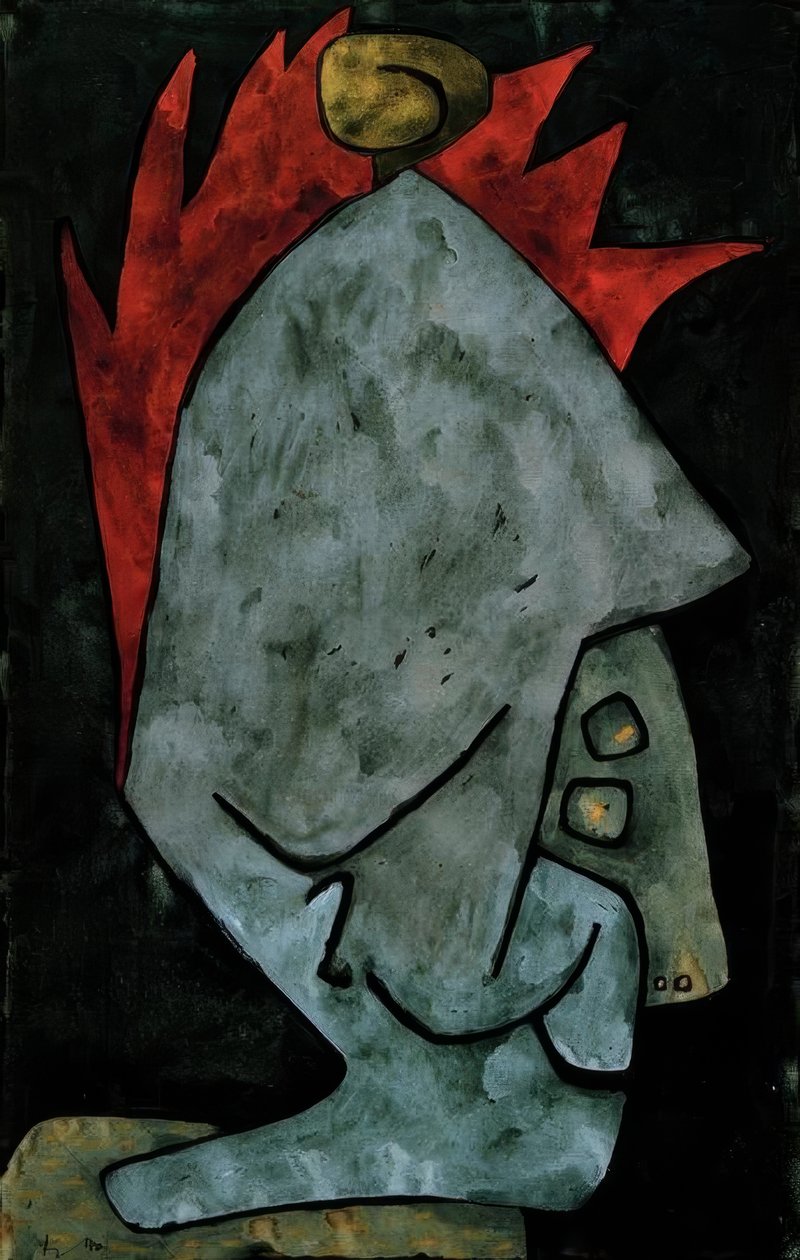Mefisto jako Pallas od Paul Klee