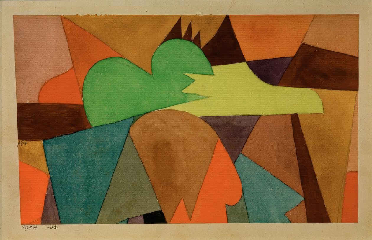 S d. hnědé tipy od Paul Klee