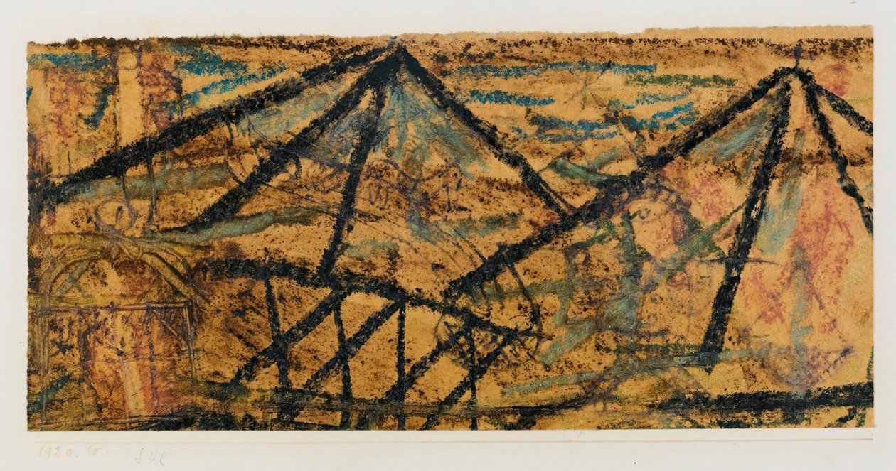 S vodním nosičem, 1920. od Paul Klee