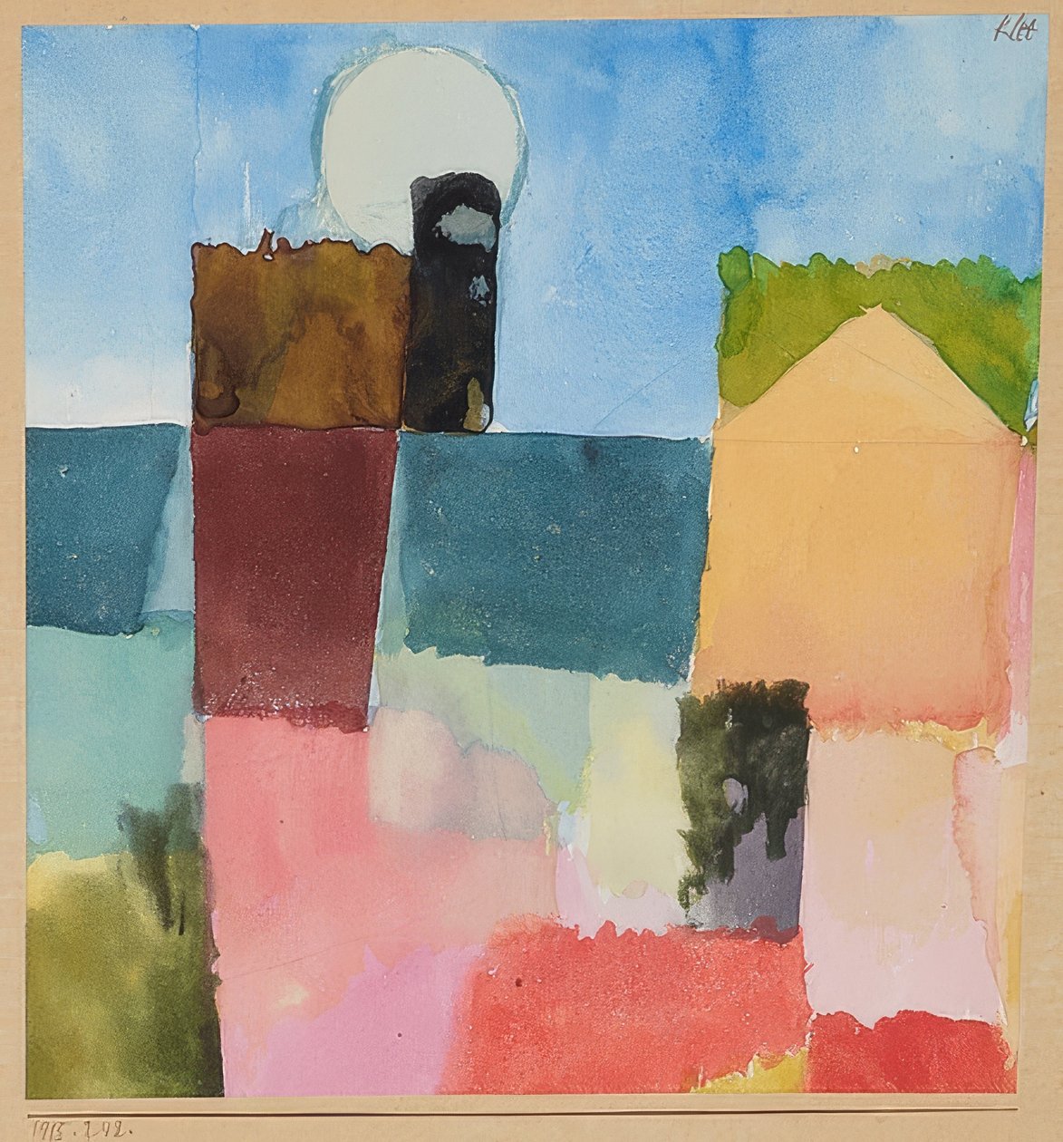 Východ měsíce (St. Germain). 1915/242 od Paul Klee