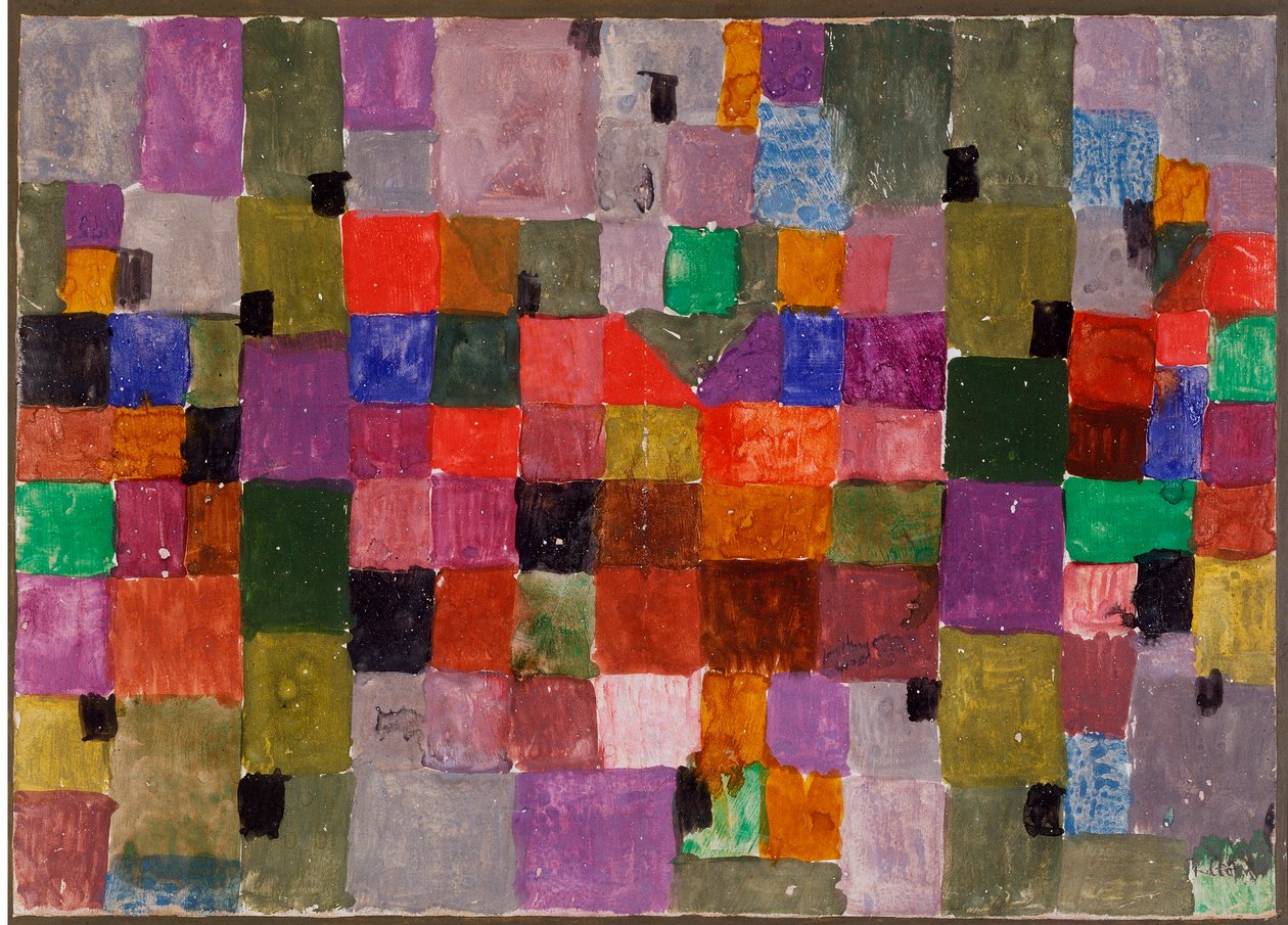 Noerdlicher ort (Place du Nord) Kombinovaná technika na kartonu od Paula Klee (1879-1940) Dim. 28,5x37,1 cm Milán, soukromá sbírka od Paul Klee
