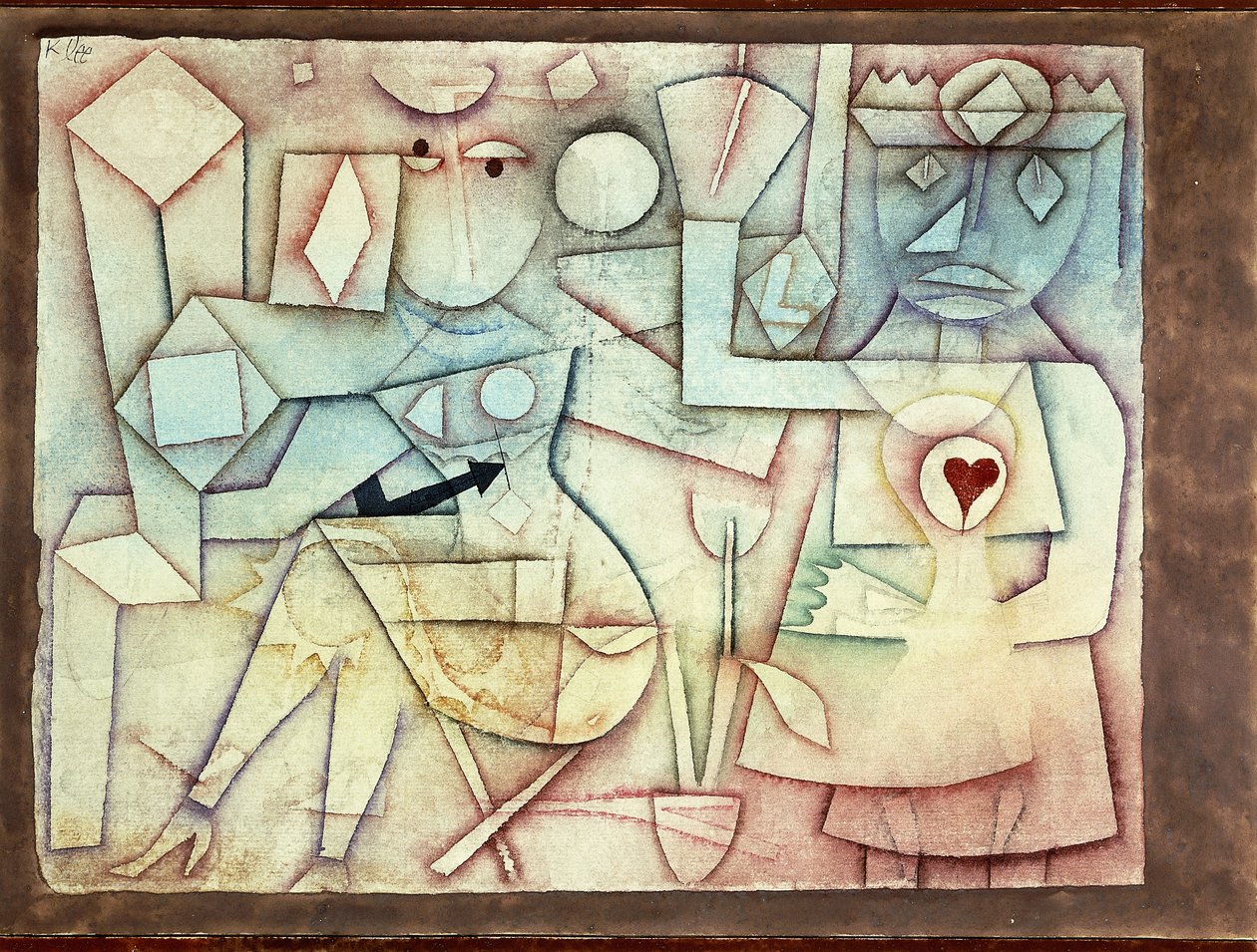 Stará milostná píseň; stará milostná píseň od Paul Klee