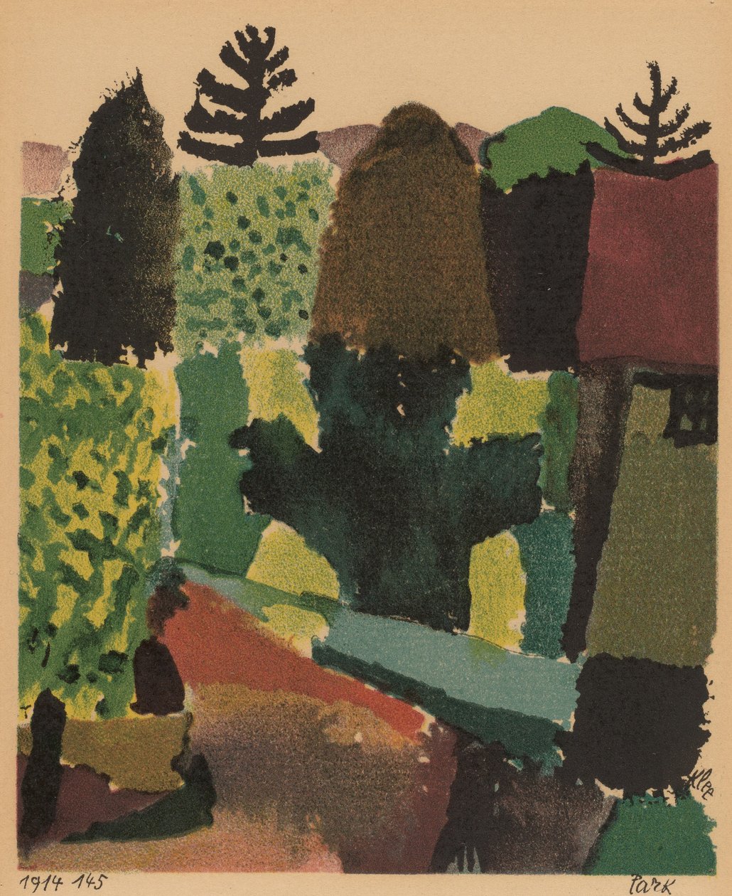 Park, 1920. od Paul Klee