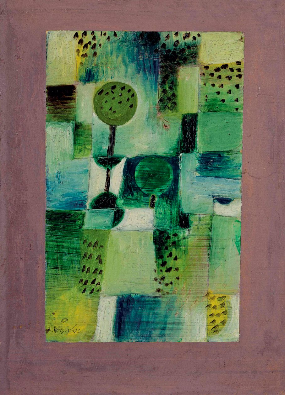 Obrázek parku v Regen Park in the Rain, 1920. od Paul Klee