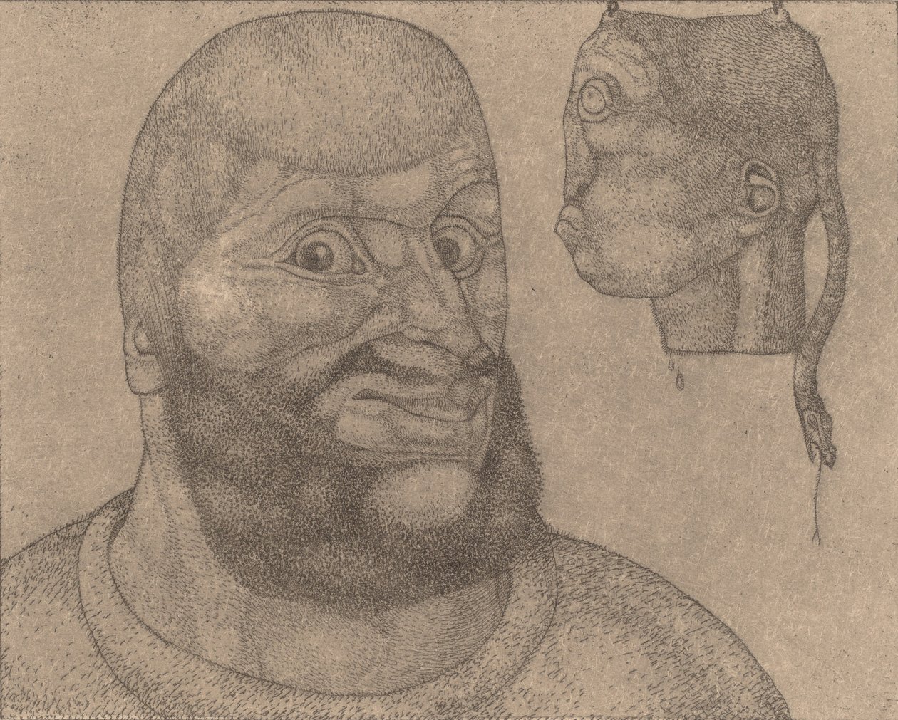 Perseus Wit zvítězil nad smutkem [Perseus-The Triumph of Brain over Body], 1904. od Paul Klee