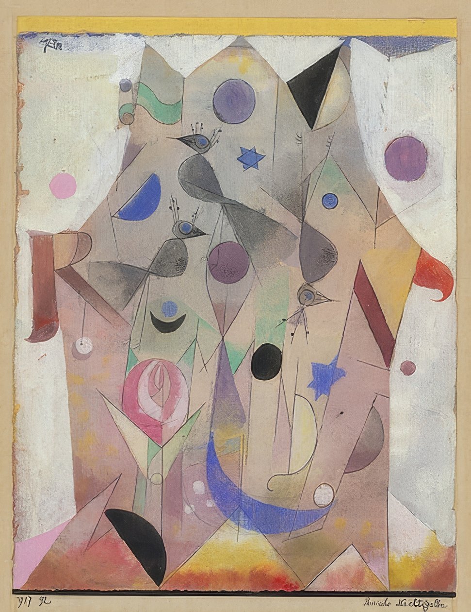 perští slavíci. 1917 od Paul Klee