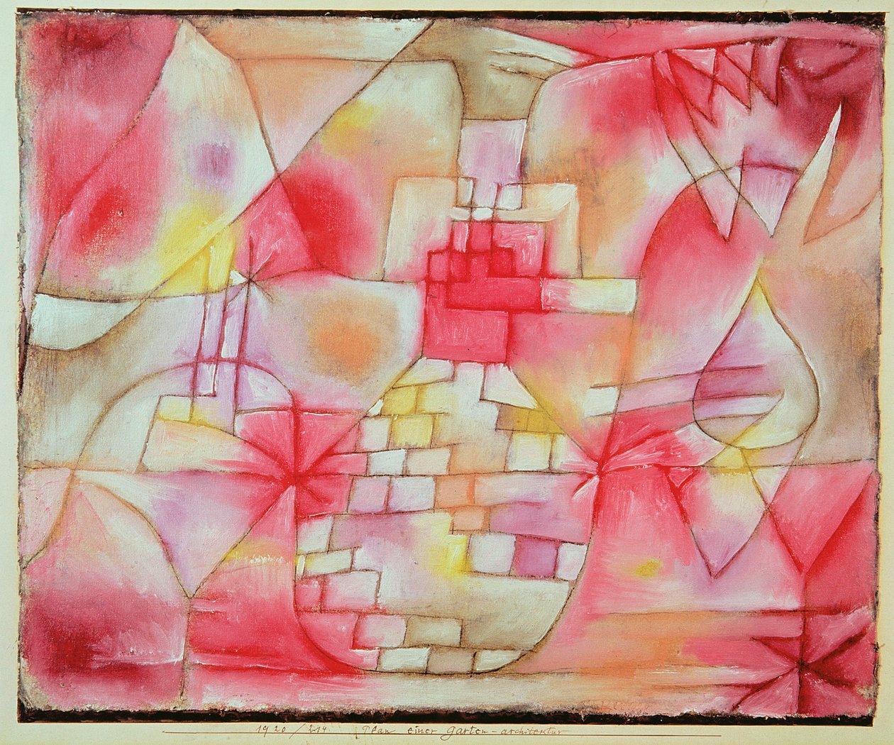 Plán pro zahradní architekturu od Paul Klee