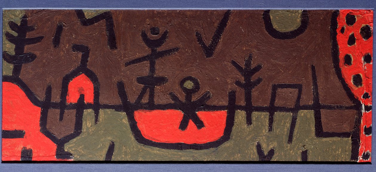 Rybník v parku - Malování od Paul Klee