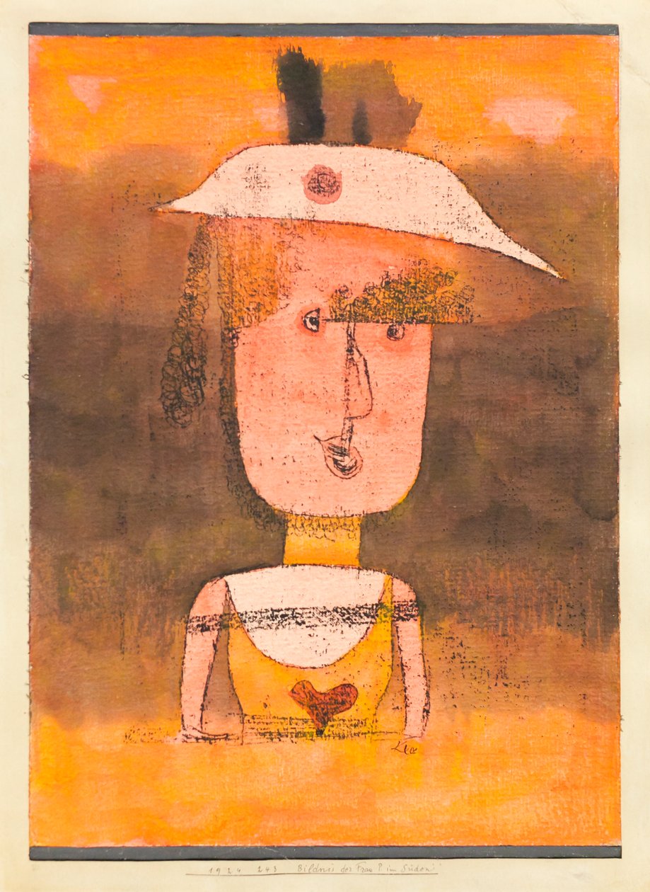Rouva P:n muotokuva etelässä od Paul Klee