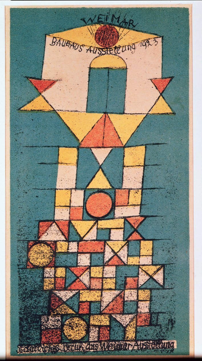 Pohlednice k výstavě Bauhaus 