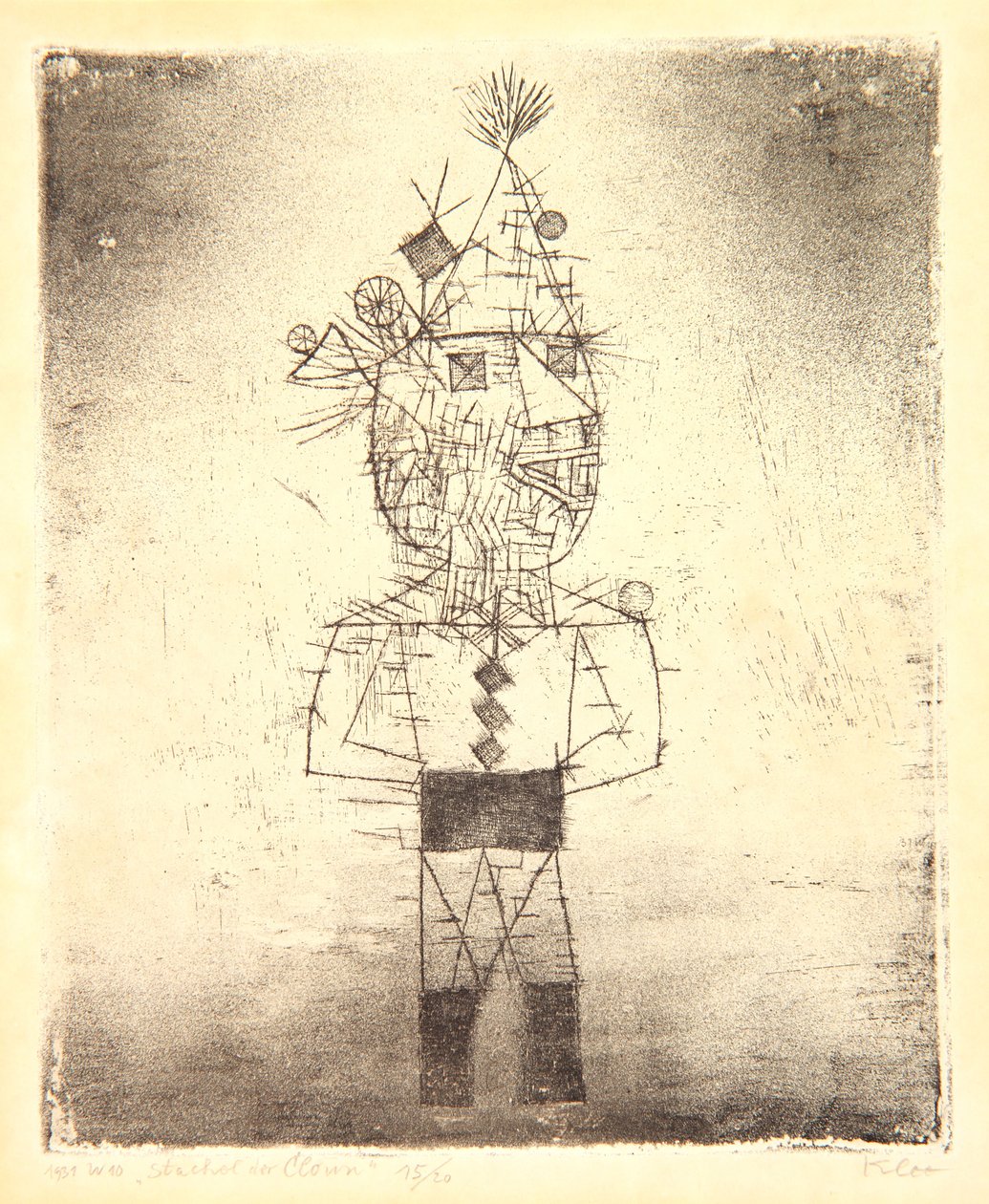 Prickle the Clown neboli Stachel der Clown od Paul Klee