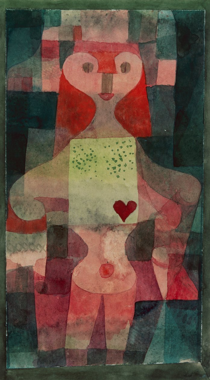 srdcová královna od Paul Klee