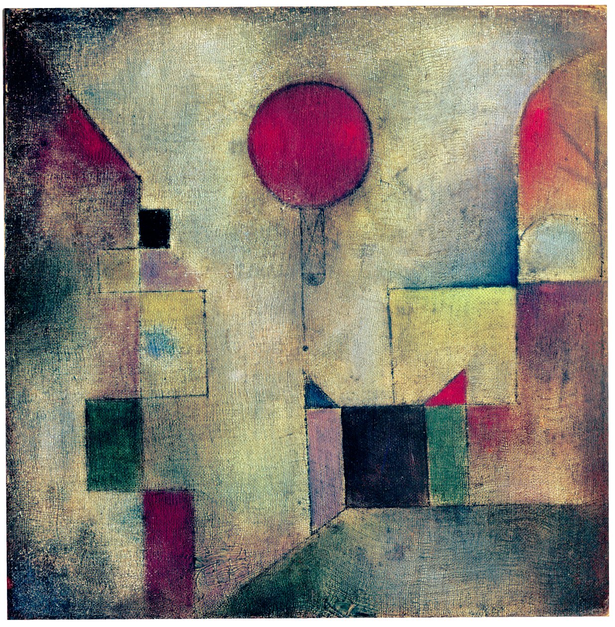 Červený balón, 1922 od Paul Klee