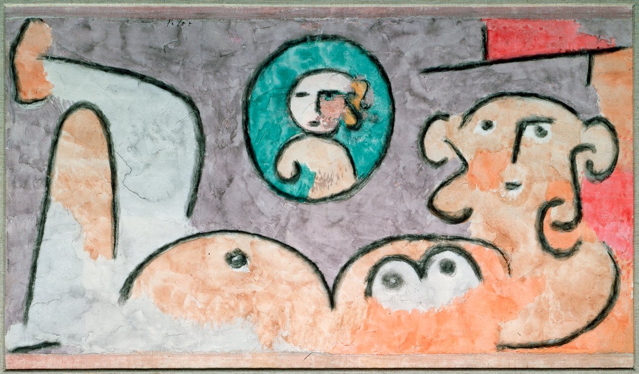 Úvahy o potomcích - Akvarel od Paul Klee