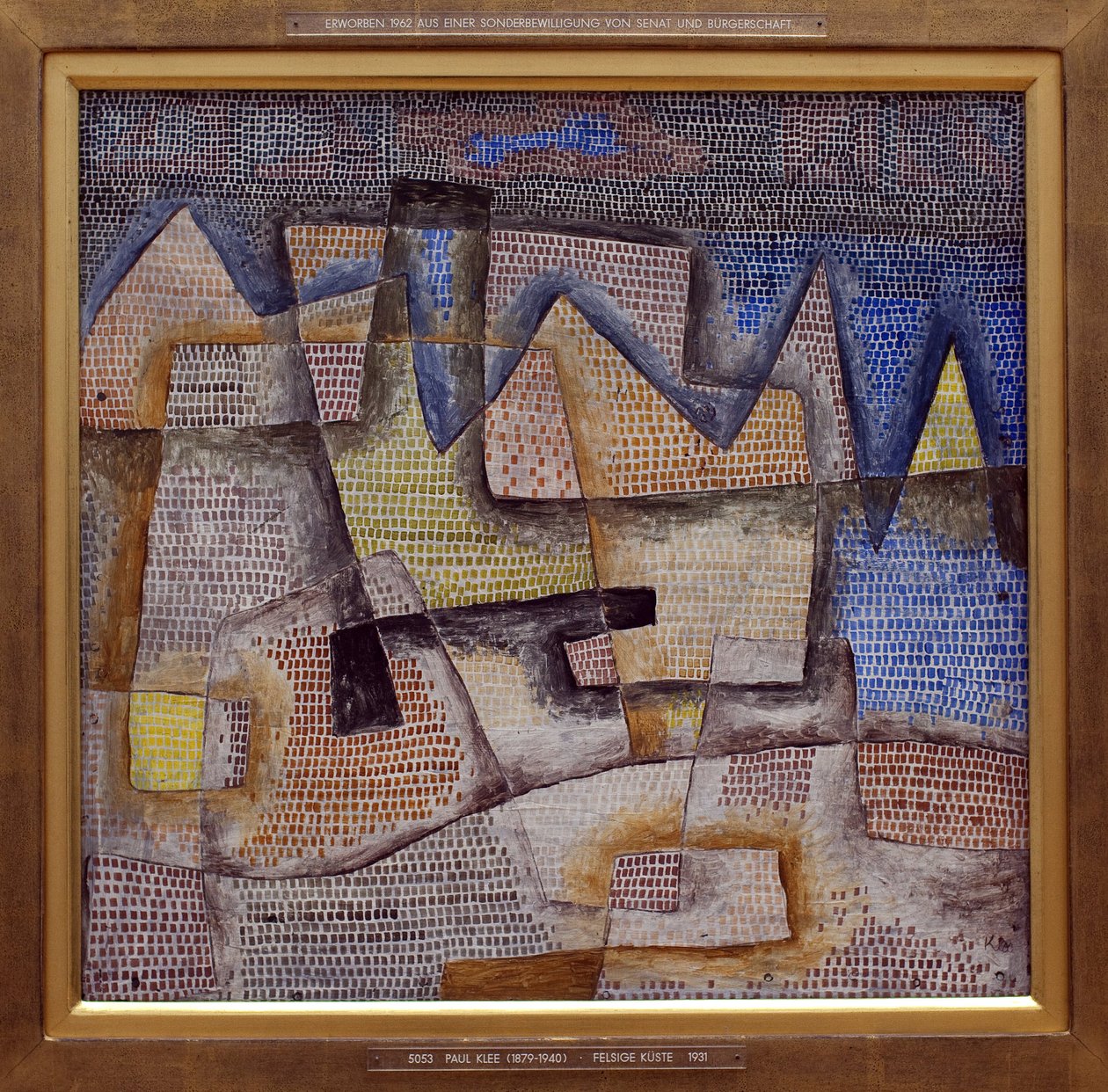 Skalnaté pobřeží. Obraz Paul Klee (1879-1940), Olej na plátně od Paul Klee