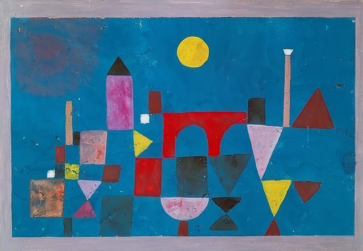 Červený most. 1928 od Paul Klee