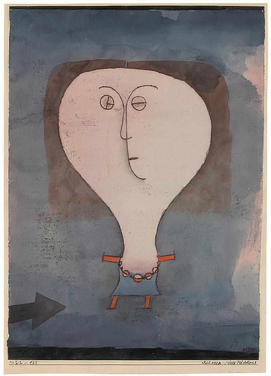 Strach z dívky. 1922 od Paul Klee
