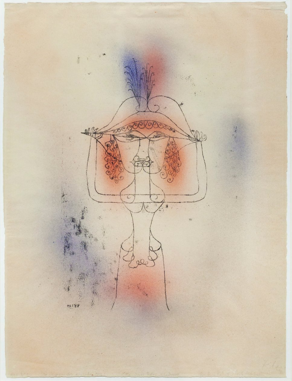 Zpěvák Komické opery od Paul Klee