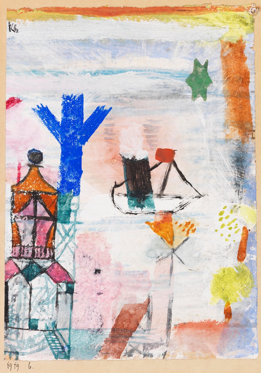 Malý parník, 1919. od Paul Klee