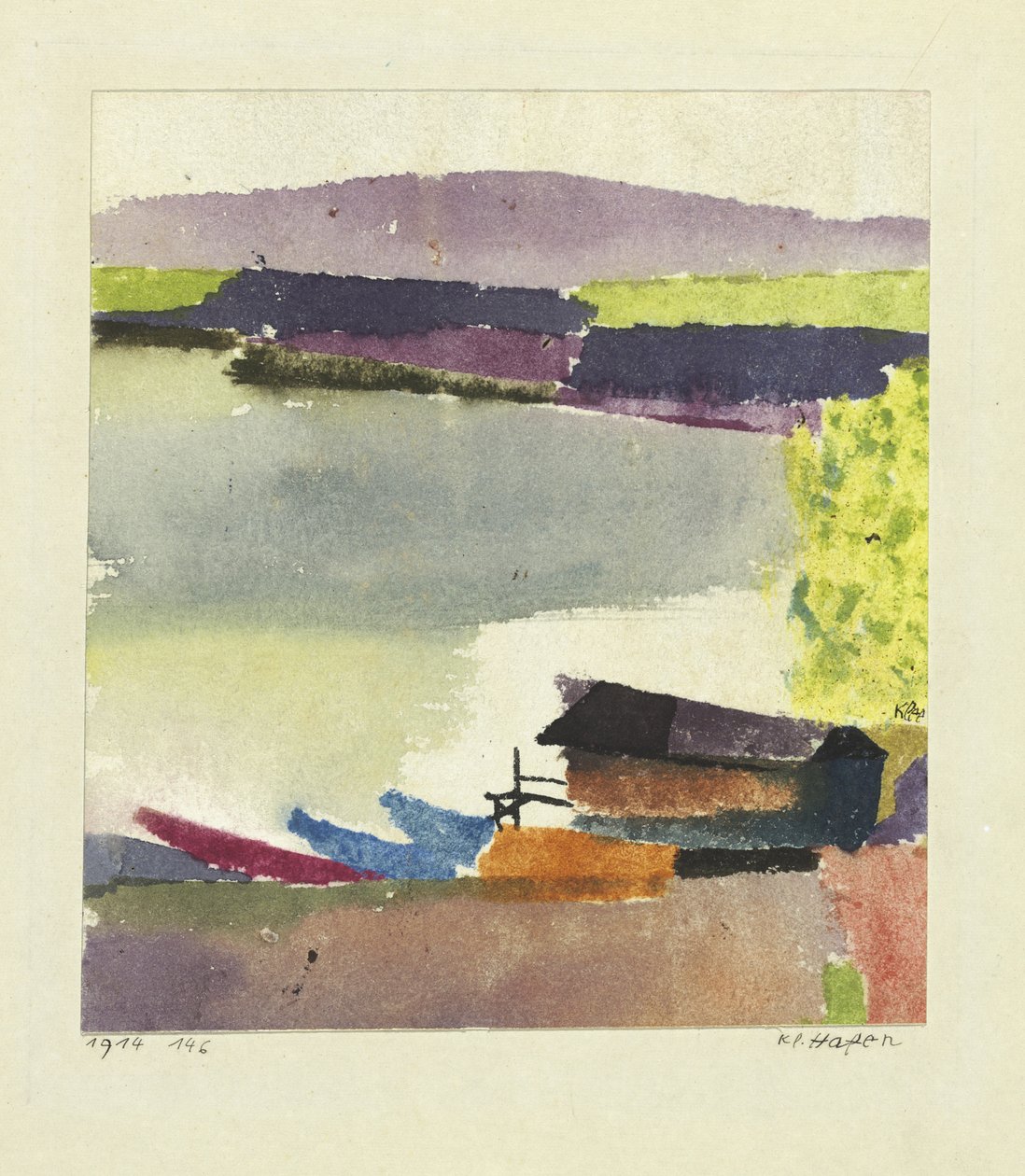 Malý přístav, 1914 od Paul Klee