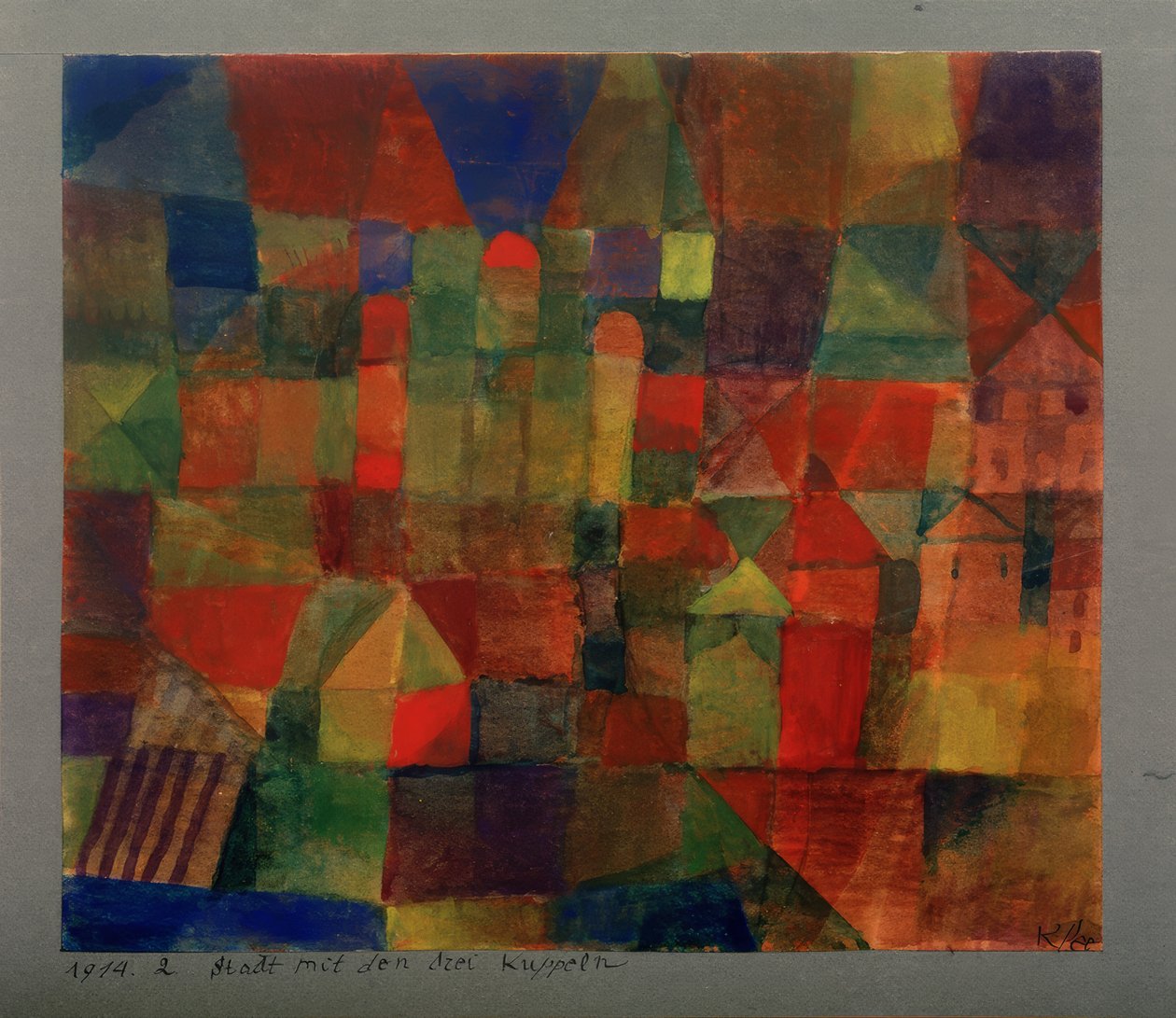 Město se třemi kopulemi od Paul Klee