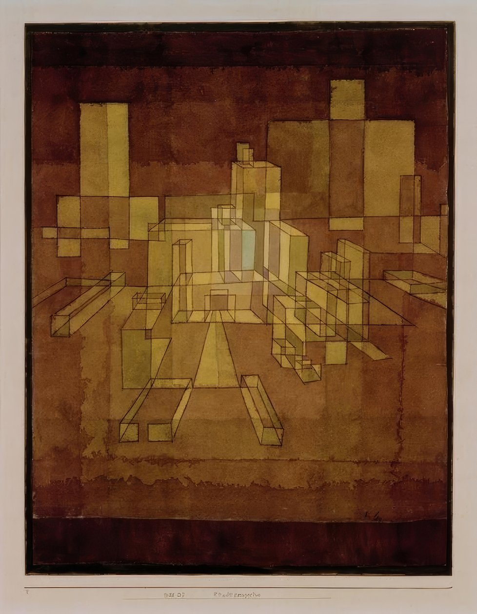 Pohled na město od Paul Klee