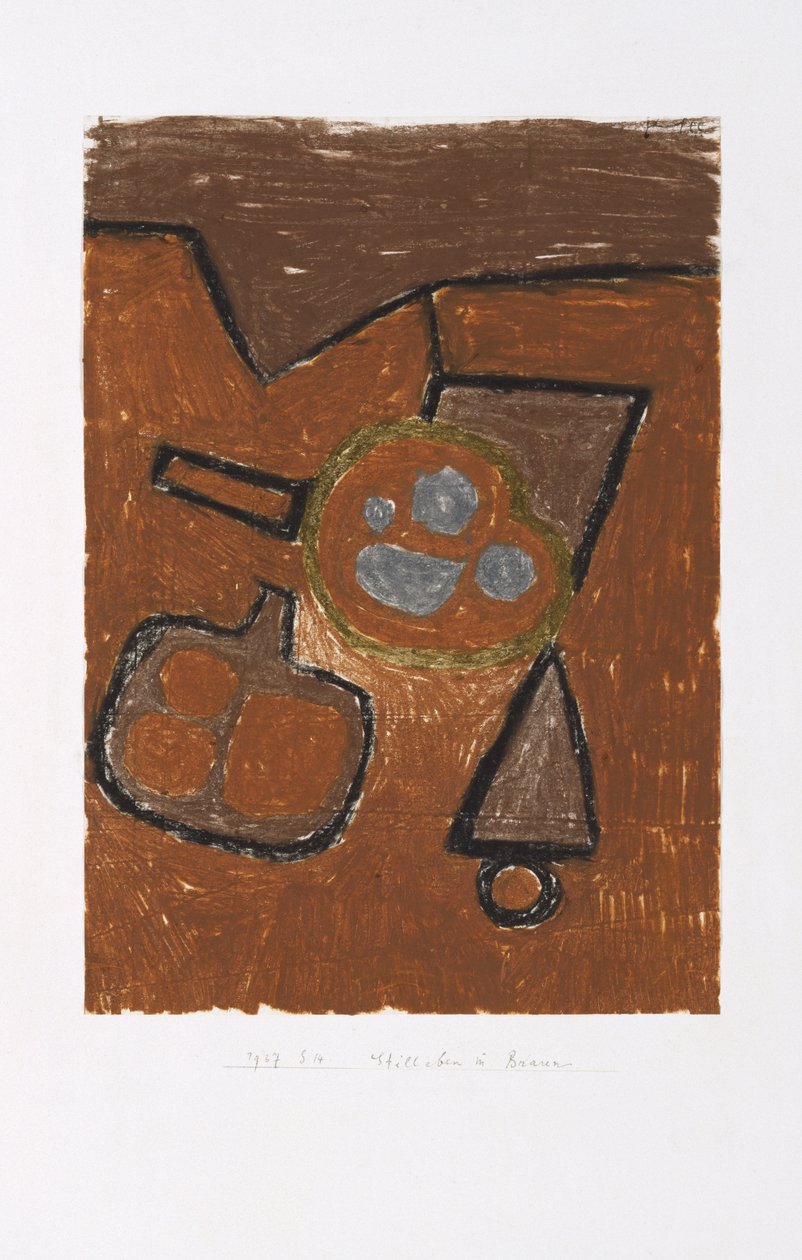Zátiší v hnědé od Paul Klee