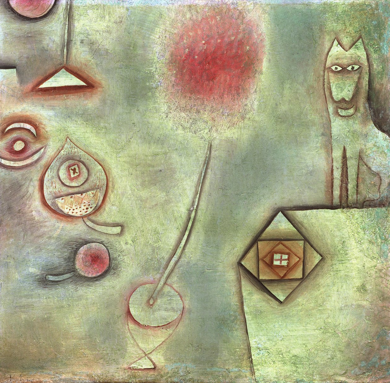 Zátiší se zvířecí soškou; Zátiší se zvířecí soškou od Paul Klee
