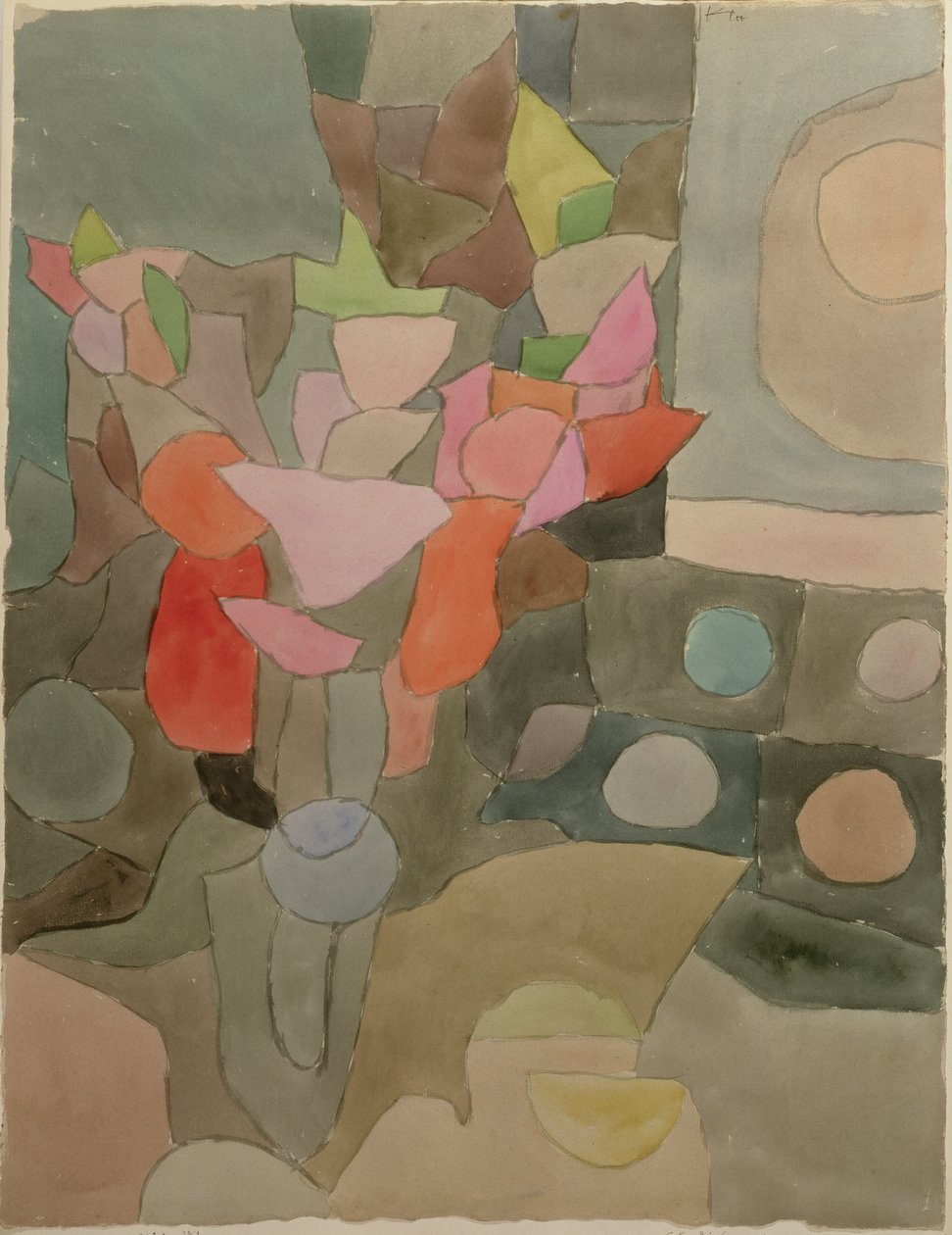 Zátiší s gladioly od Paul Klee