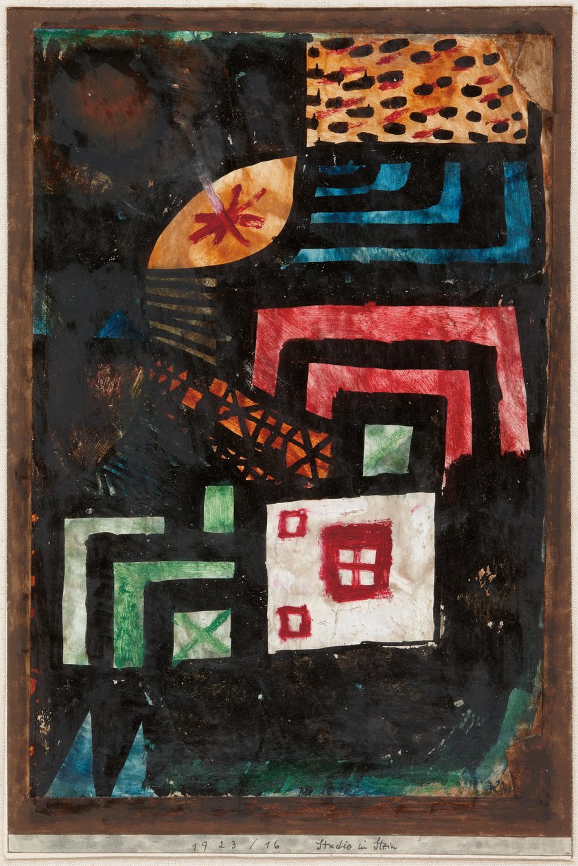 Studium v kameni; Studie im Stein od Paul Klee