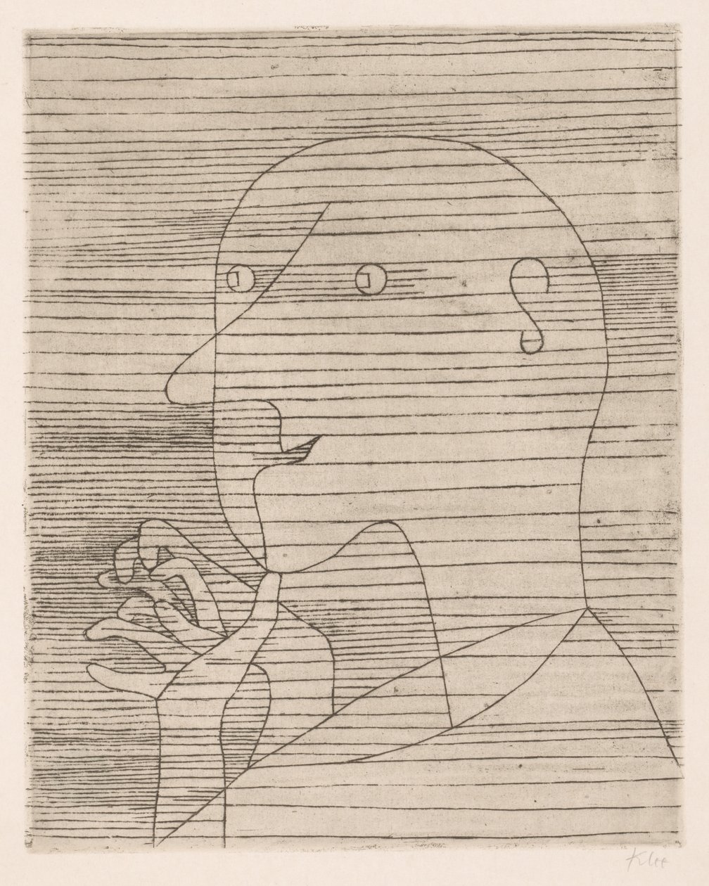Vypočítavý stařec od Paul Klee
