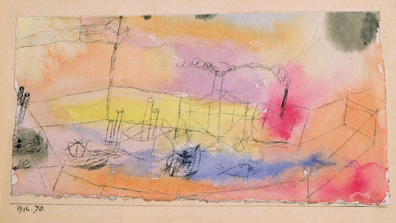 Ryby v přístavu od Paul Klee